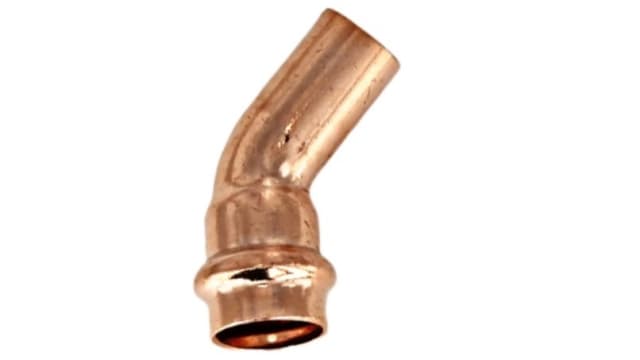 Copper Press Water Elbow 45° M/F