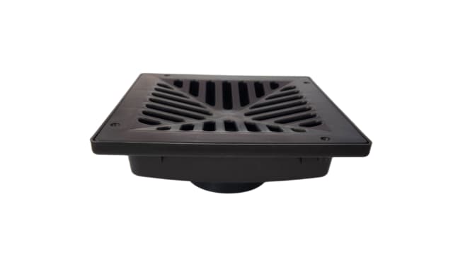 Shallow Pit Black Polymer Grate 225mm