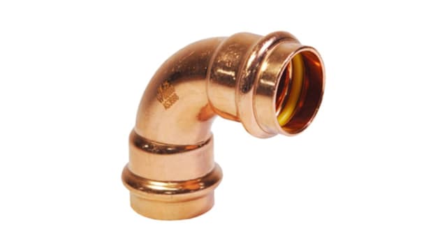 Copper Press Gas Elbow F+F 90°