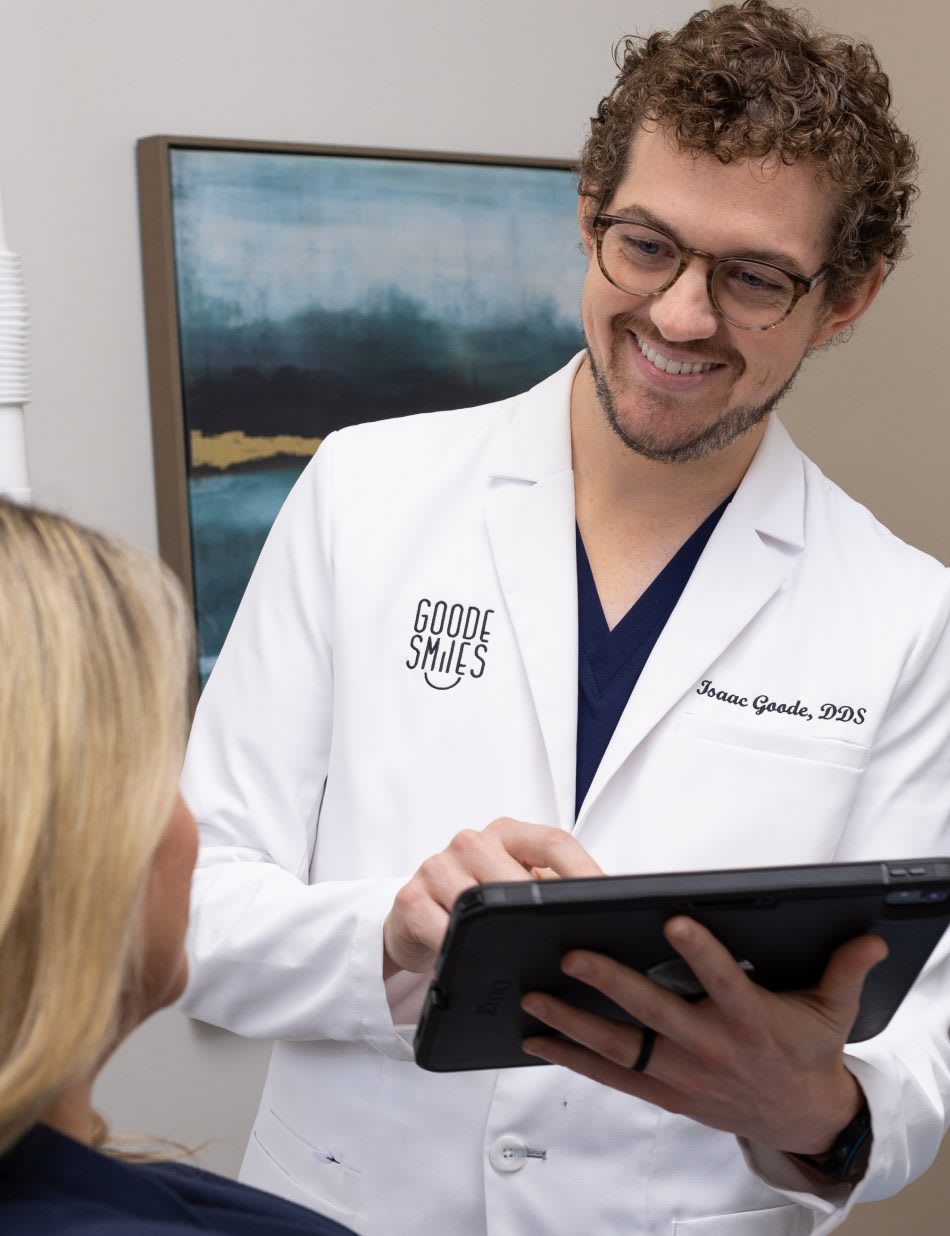 An Orahh Care dentist with a patient