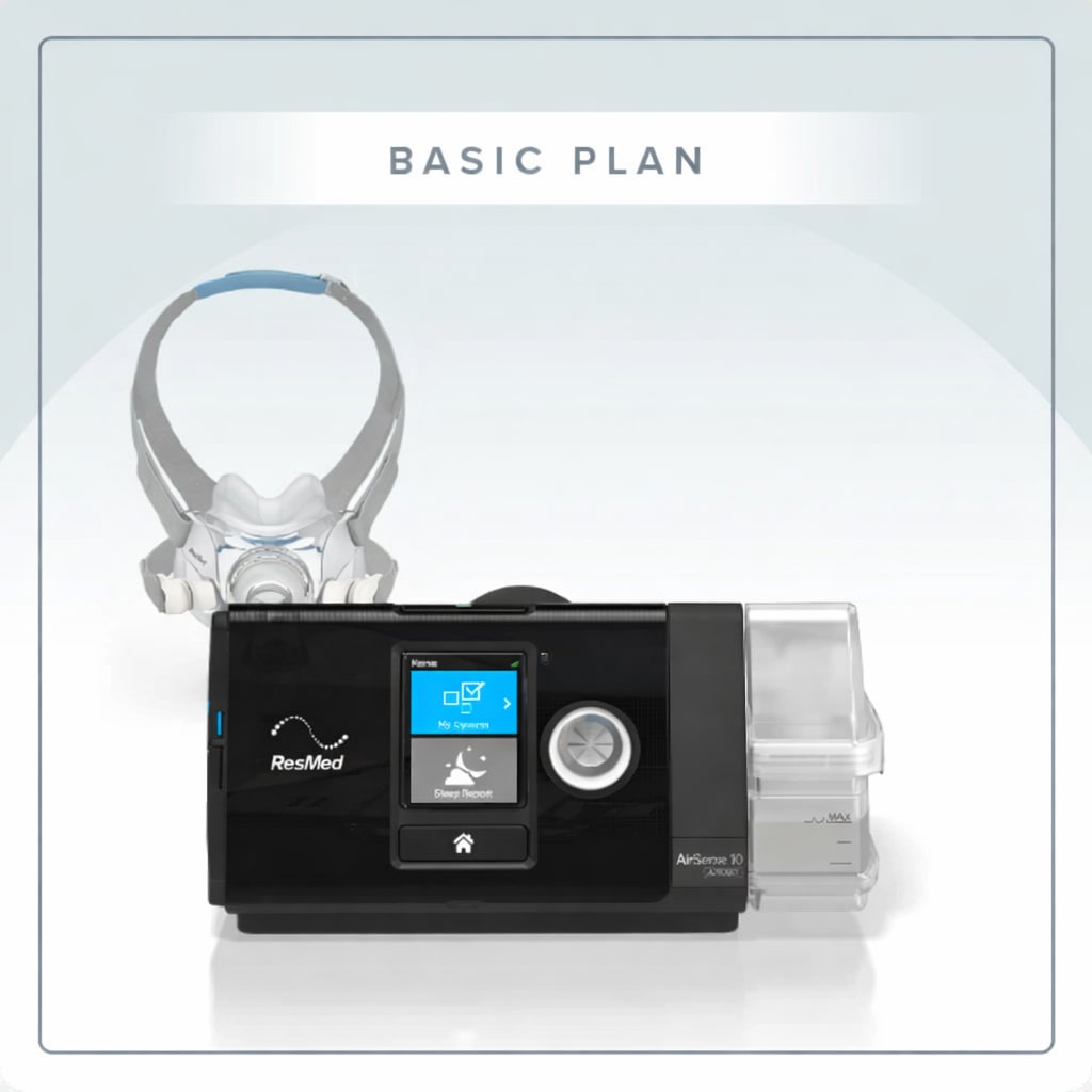 Resmed AirSense 10 AutoSet CPAP Machine Plan | Basic care