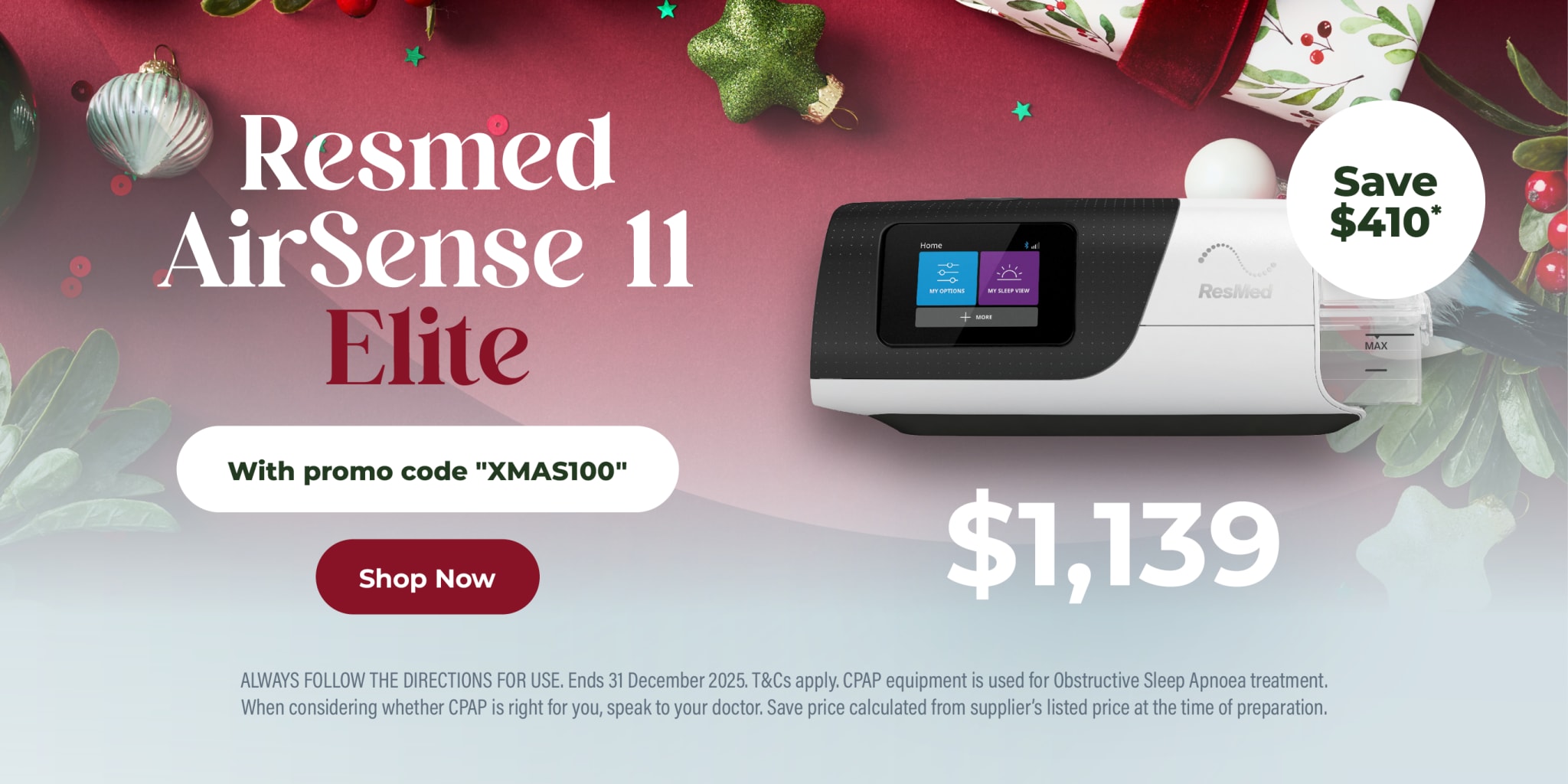 Sove CPAP Clinic_Dec 25_Christmas_Web Banners_02