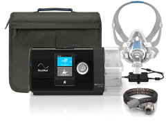 ResMed Airsense 10 Autoset CPAP Machine Kit w Mask, bag, heated tube and power supply