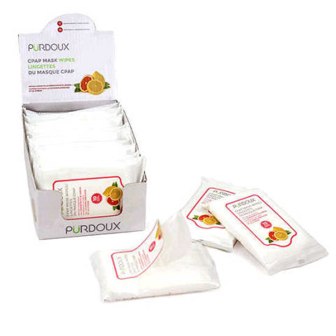 PURDOUX CPAP Scented Wipes Travel Box