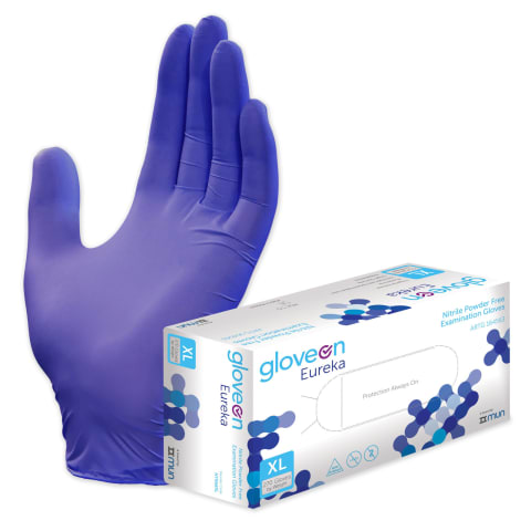 GloveOn Eureka Nitrile Powder Free Examination Gloves (Box of 300)
