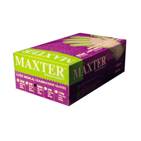Maxter Latex Examination Glove (Box of 100)