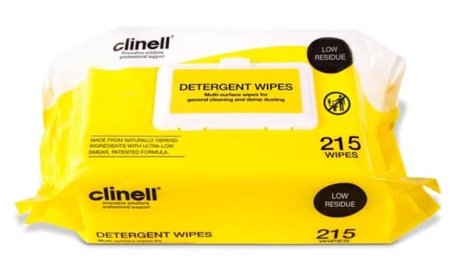 Clinell Detergent Wipes (Pack of 215)