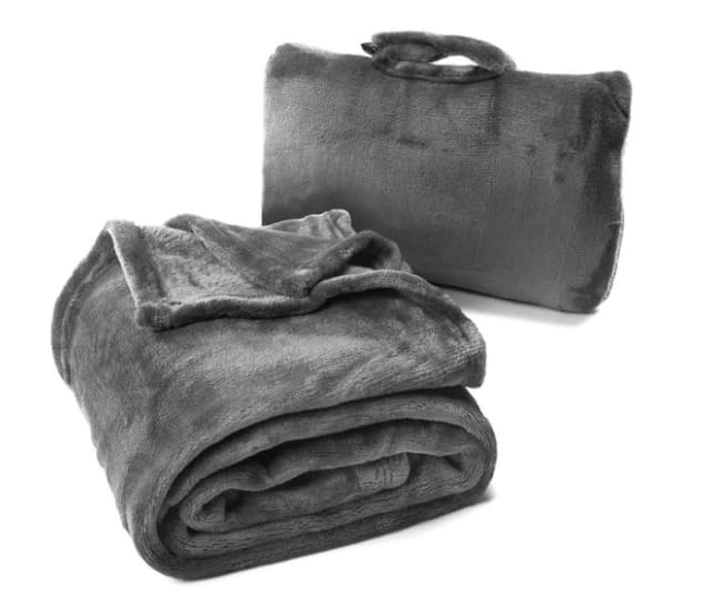 Cabeau Fold 'N Go Blanket - Royal Blue