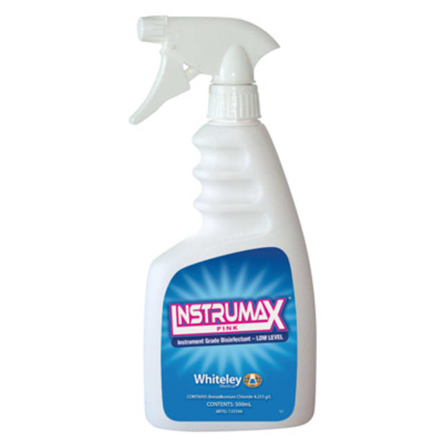 Instrumax Pink Instrument Grade Disinfectant (500mL Spray Bottle)