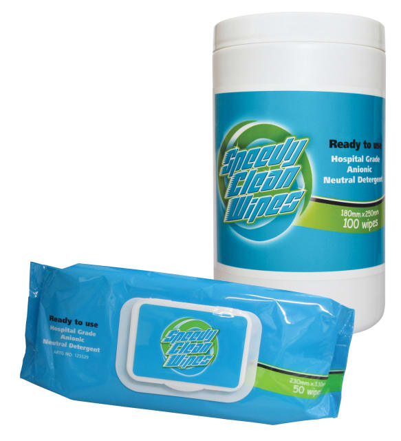 Speedy Clean Wipes (Canister of 100)