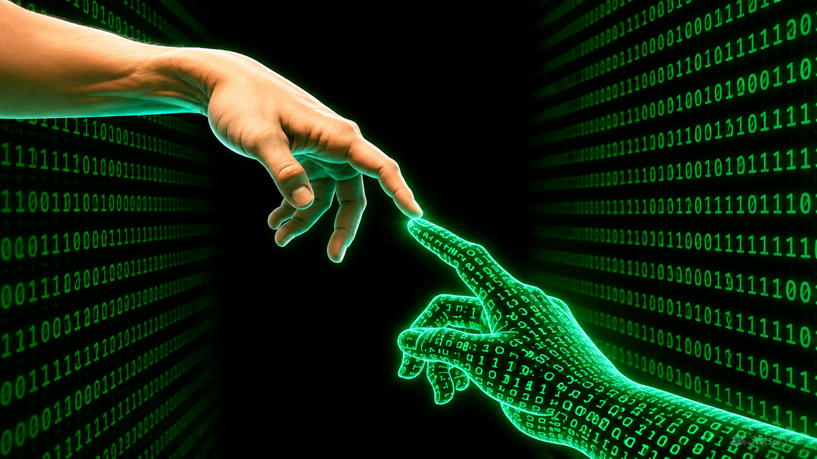 Diagram showing categories of code with AI-assisted versus human-only authorship