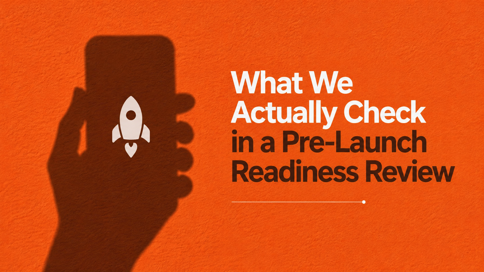 Pre-launch checklist showing rollback readiness, monitoring, backups, and access review items