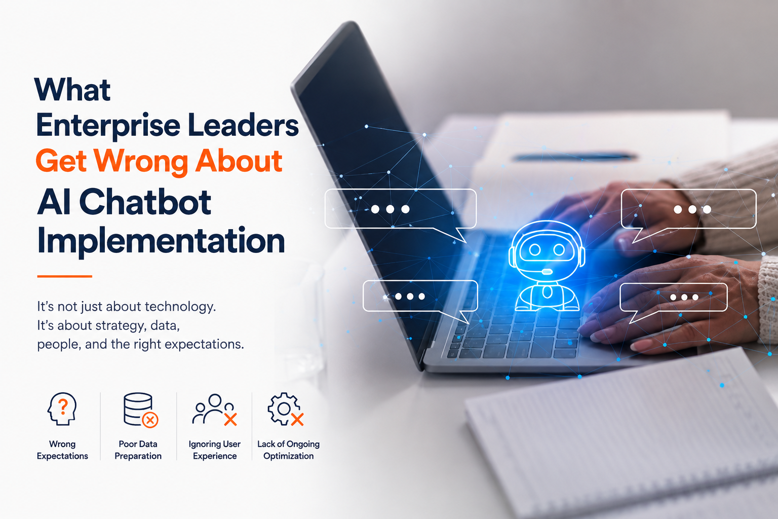 Enterprise team reviewing AI chatbot escalation flow and integration points