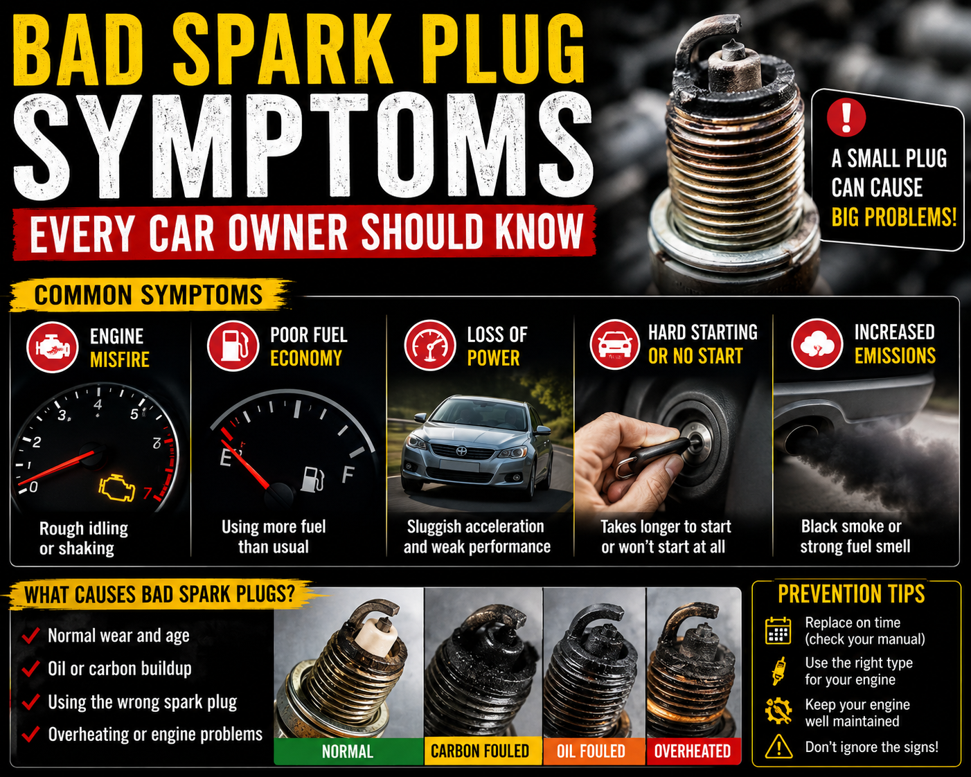 Bad Spark Plug Symptoms Every Car Owner Should Know — AutoClinic