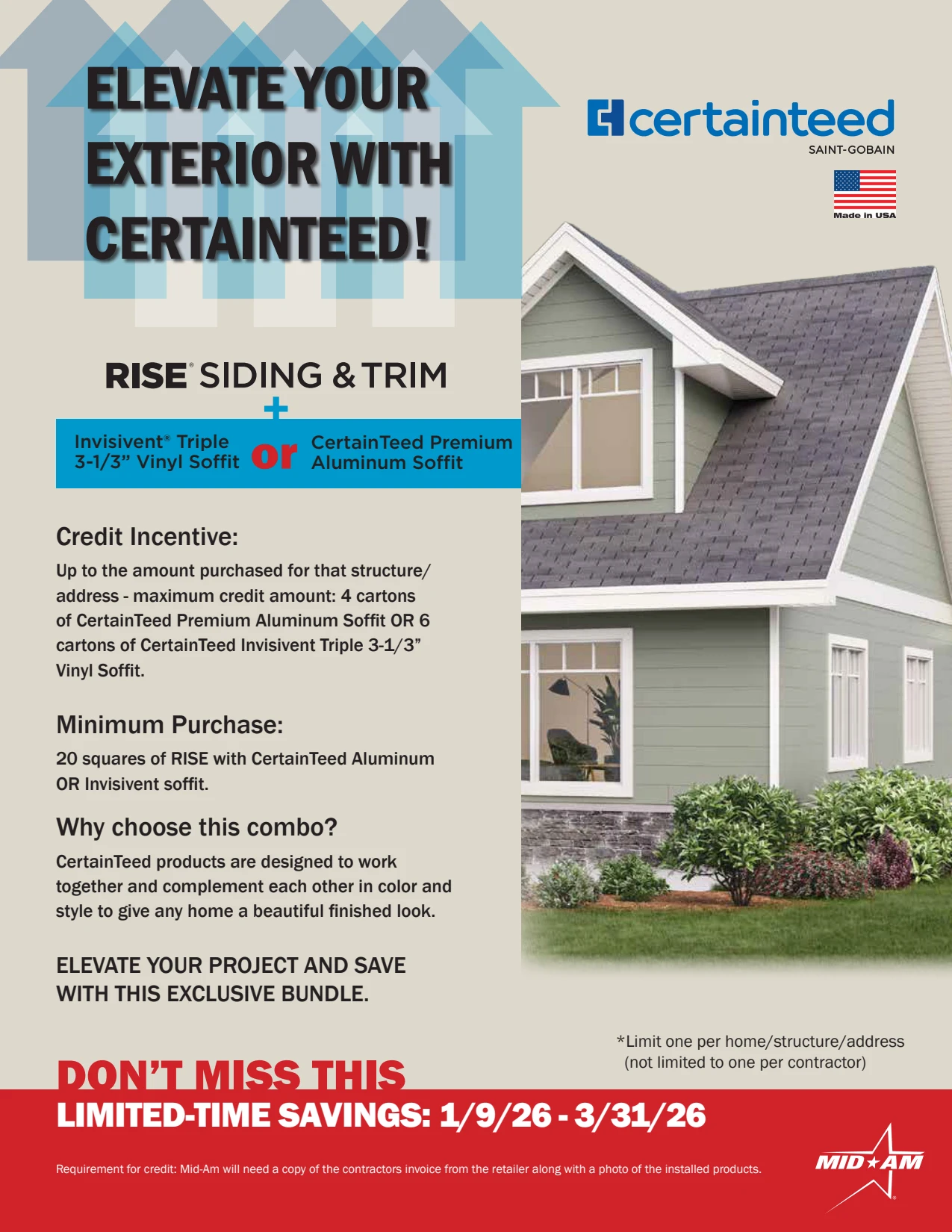 RISE Siding/Soffit combo deal