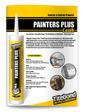 Titebond Painters Plus Caulk Brochure Icon