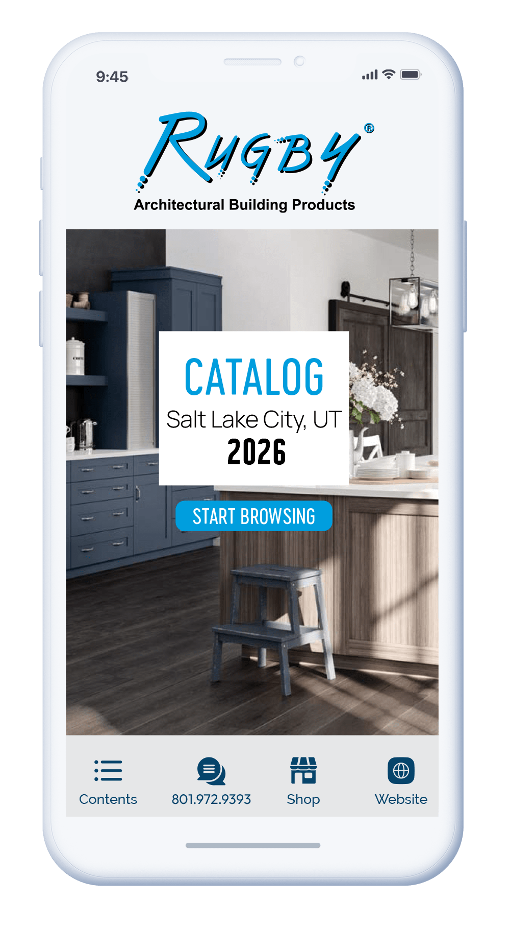 Rugby Mobile Catalog Mockup Salt Lake City