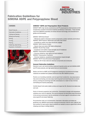  Simona HDPE – Fabrication Guidelines