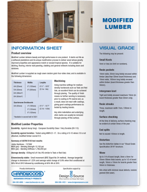 Modified Lumber Brochure