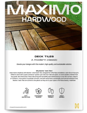 Maximo Hardwood Deck Tiles
