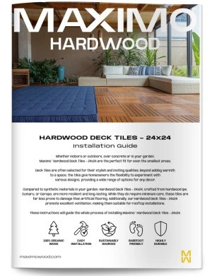 Maximo Deck Tiles Installation Guide