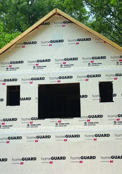 woolf housewrap and flashing