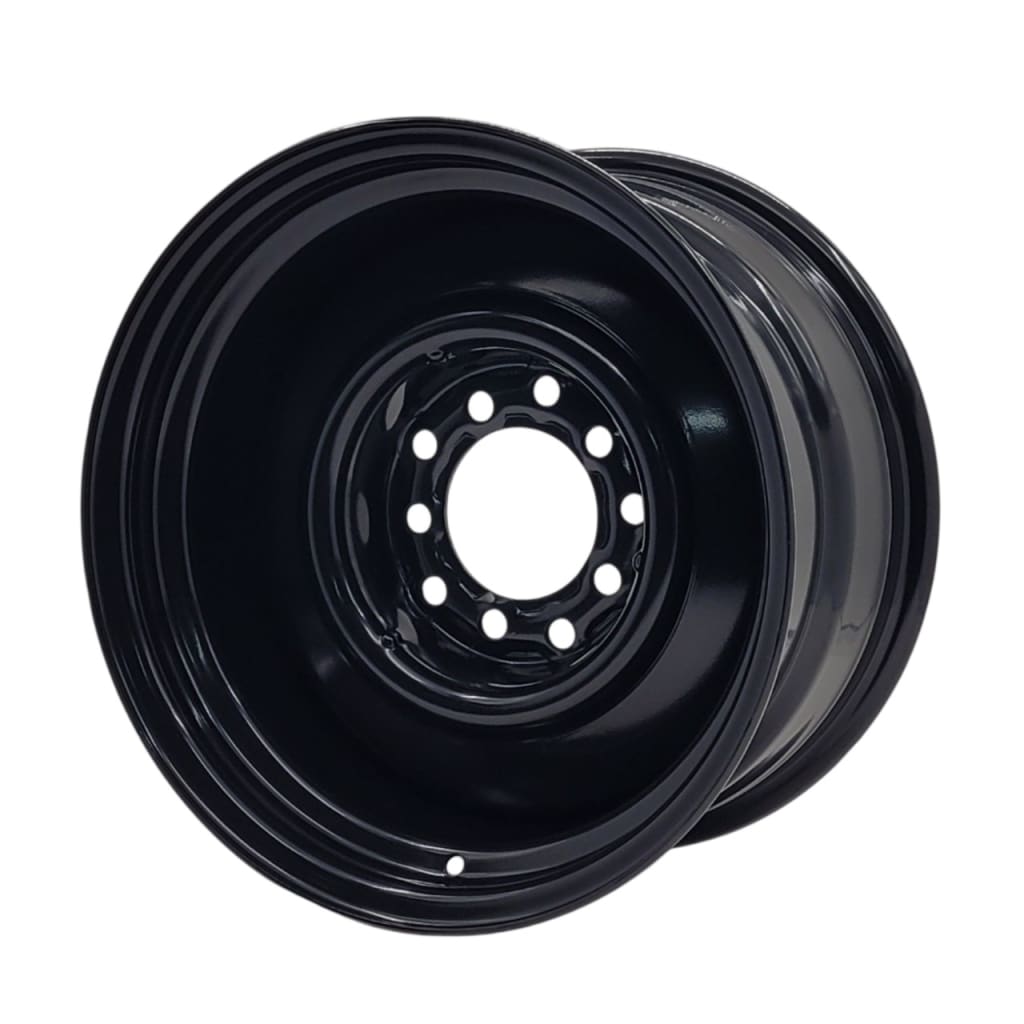 148in Wheel 15X8 BLACK SMOOTHIE STEEL WHEEL 5-127/139.7 PCD. -13ET