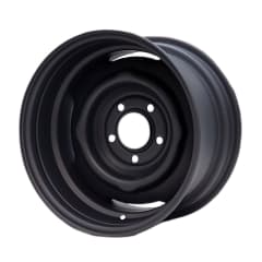15X8 MATTE BLACK OEM HQ STEEL WHEEL 5-120.65 PCD. -25ET 337ID