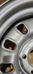 (MINOR BLEMISHES) 14X7 SILVER 12 SLOT STEEL WHEEL 5-114.3 PCD. 0ET
