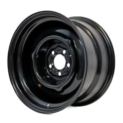 15X8 BLACK HG STYLE SMOOTH STEEL WHEEL 5-108 PCD. 0ET