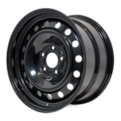 17X9 BLACK GMH INTERCEPTOR STEEL WHEEL 5-120 PCD. +48ET