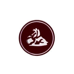 MAROON EARLY HOLDEN LION DECAL 45MM