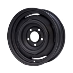 15X4.5 MATTE BLACK OEM HQ STEEL WHEEL 5-120.65 PCD. +6ET 337ID