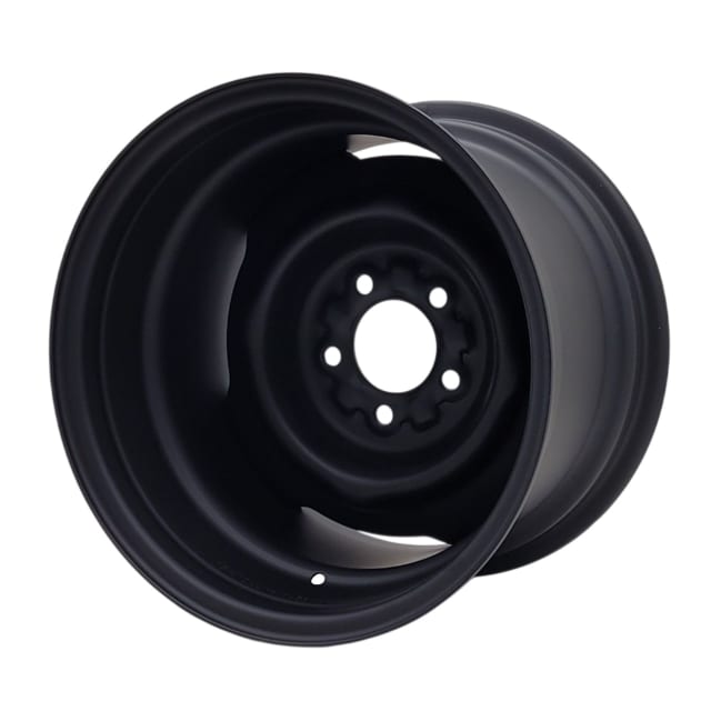 15X10 MATTE BLACK OEM FORD STEEL WHEEL 5-114.3 PCD. -55ET