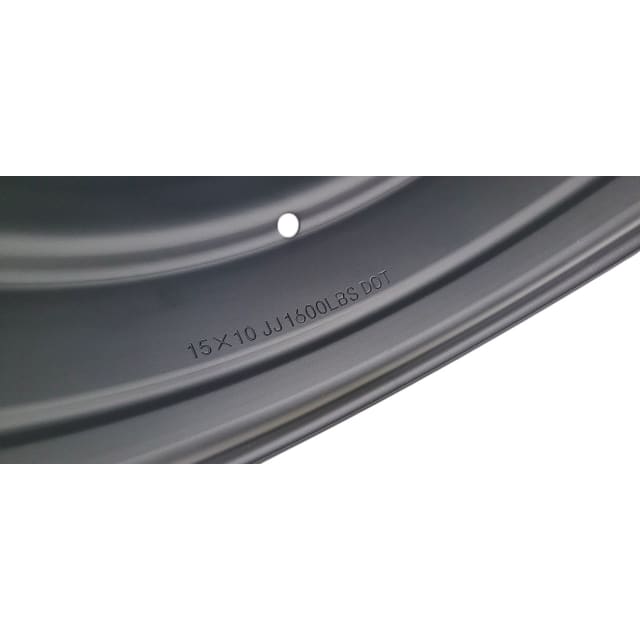 15X10 MATTE BLACK OEM FORD STEEL WHEEL 5-114.3 PCD. -55ET