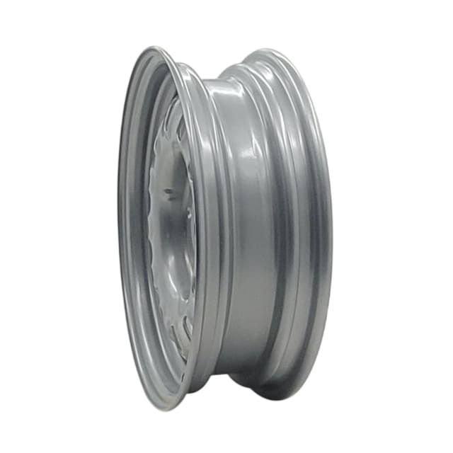 15X4.5 SILVER 12 SLOT STEEL WHEEL 5-114.3 PCD. 0ET