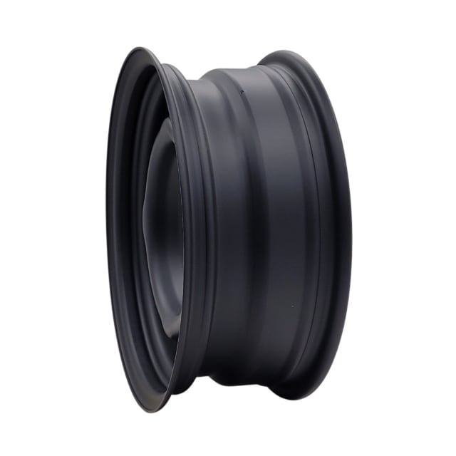 15X6 MATTE BLACK OEM HQ STEEL WHEEL 5-120.65 PCD. +10ET 337ID