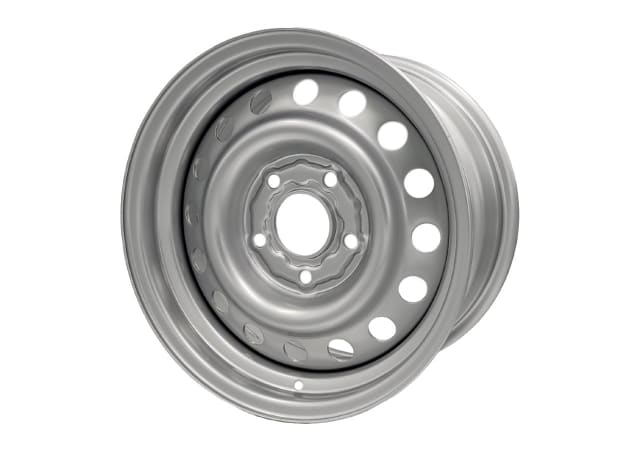 15X8 NORMAL RALLY SILVER GMH INTERCEPTOR STEEL WHEEL 5-120 +48ET