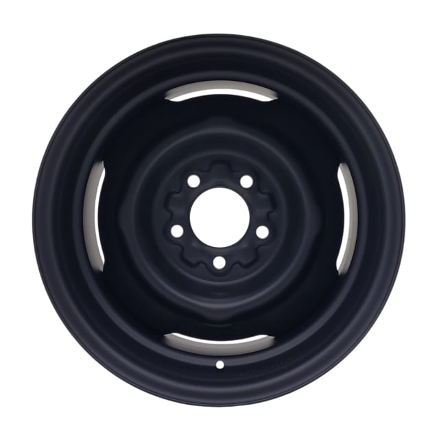 15X8 MATTE BLACK OEM FORD STEEL WHEEL  5-114.3 PCD -25ET