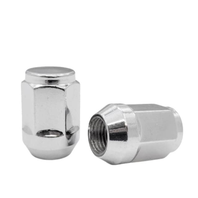 14X1.5 CHROME 35MM LONG ACORN WHEEL NUT 21MM HEX (60 DEGREE TAPER)