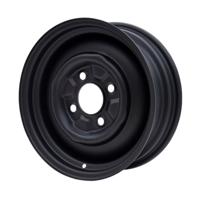 15X5.5 MATTE BLACK SMOOTHIE STEEL WHEEL 4-130 PCD. +25ET