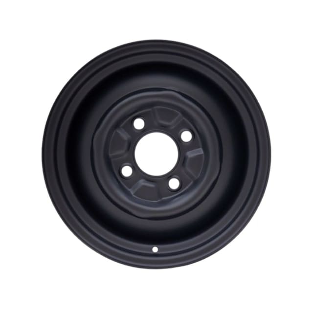15X5.5 MATTE BLACK SMOOTHIE STEEL WHEEL 4-130 PCD. +25ET