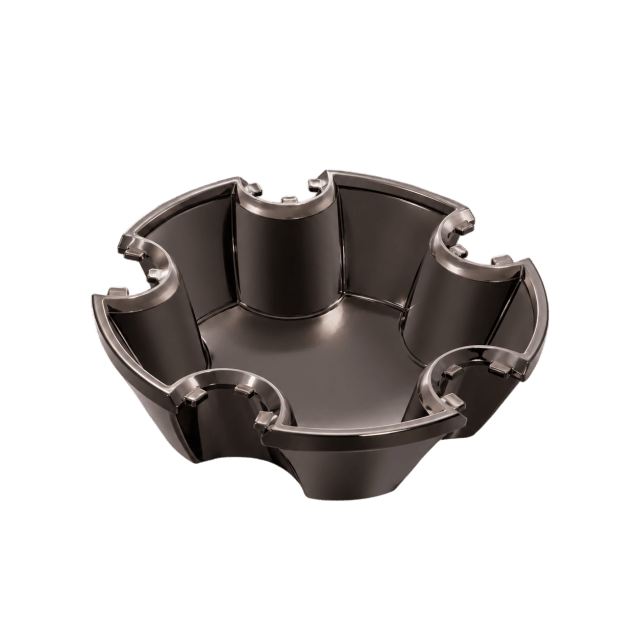 SHADOW CHROME GMH INTERCEPTOR CAP 5-120 PCD APPLICATION (ABS PLASTIC)