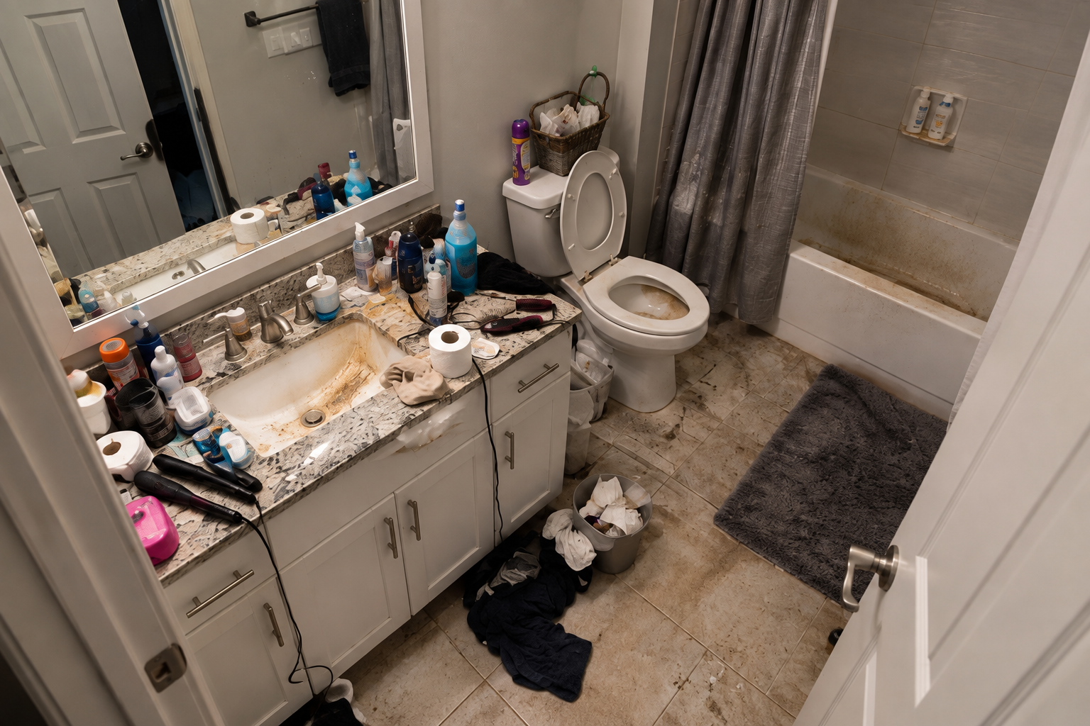 Sample residential cleaning before