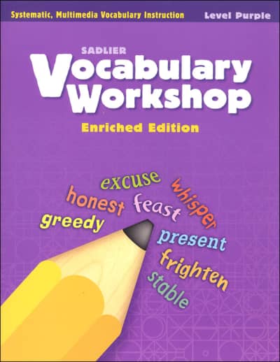 Vocabulary Workshop Enriched Student Edition Grade 2 (Purple)
