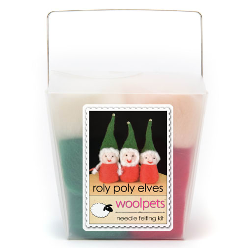 Needle Felting Kit: Roly Poly Elves