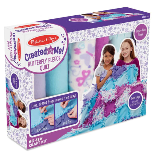 Melissa & Doug Created by Me! Butterfly Fleece Quilt