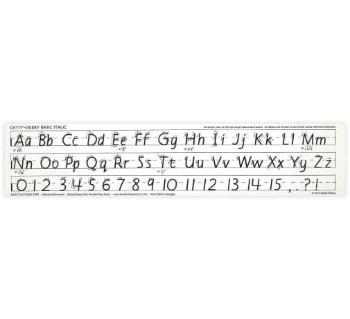 Getty-Dubay Basic Italic Desk Strip