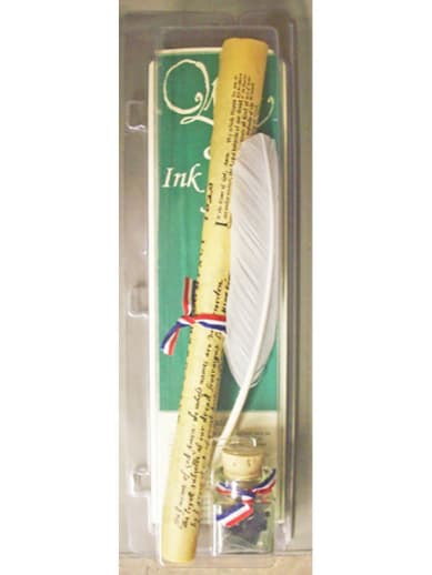 Mayflower Compact Quill & Ink Bottle with Document Set