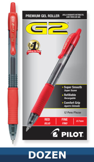 G2 Fine Point Pen - Red (box of 12)